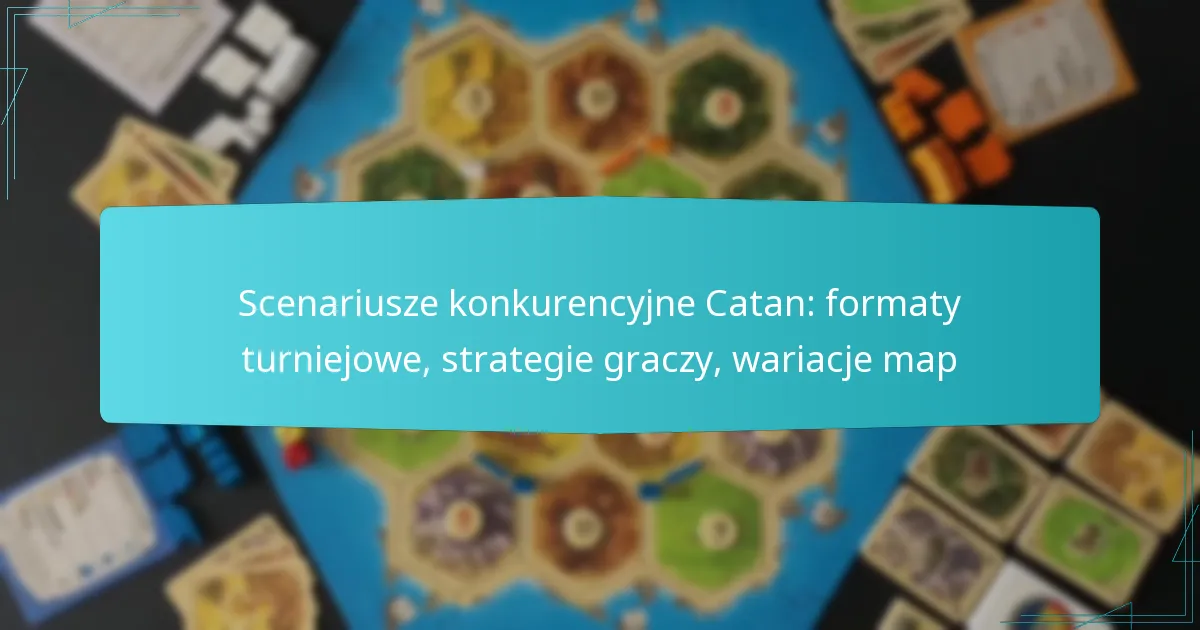 Scenariusze konkurencyjne Catan: formaty turniejowe, strategie graczy, wariacje map