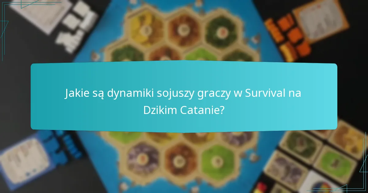 Jakie są dynamiki sojuszy graczy w Survival na Dzikim Catanie?
