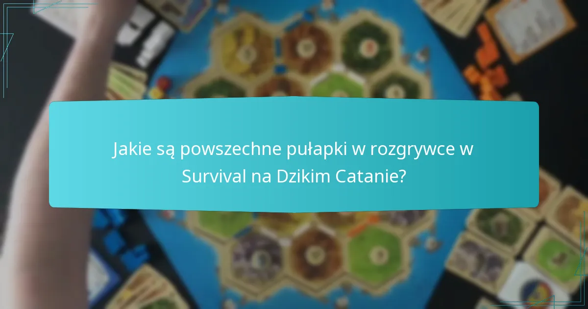 Jakie są powszechne pułapki w rozgrywce w Survival na Dzikim Catanie?